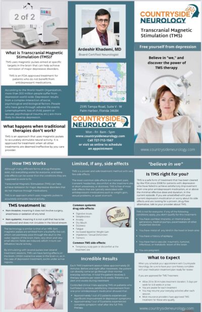 Transcranial Magnetic Stimulation (TMS) - Countryside Neurology